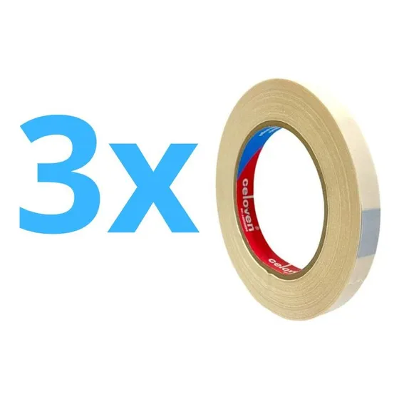 Cinta Doble Faz Celoven Transparente De 12mm  X 45 Mts Fino