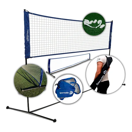 Red De Voley Con Base 4.0 Mts X 1.80
