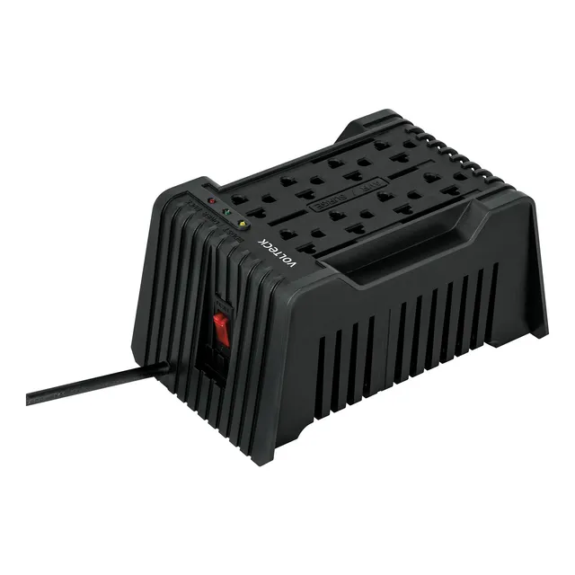 Regulador De Voltaje 1200va/600w 8 Contactos Volteck 45573