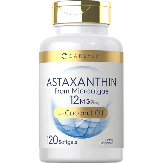 Carlyle Astaxantina Con Aceite De Coco, 12 Mg, 120 Capsulas