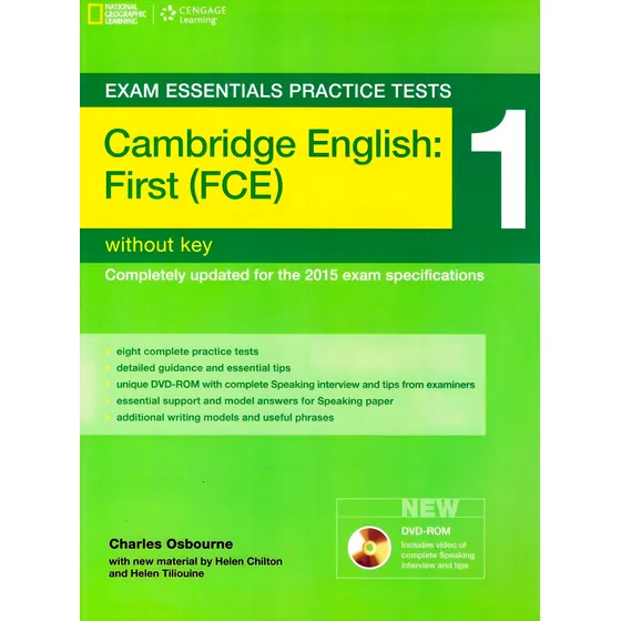 Cambridge First Practice: Tests 1 without Key + DVD-Rom, de Osbourne, Charles. Editora Cengage Learning Editions Ltda., tapa blanda en inglés, 2014
