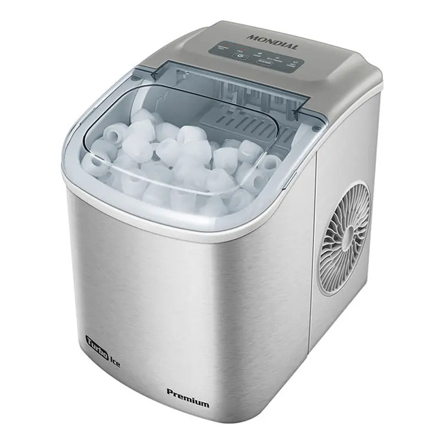 Máquina De Gelo Turbo Ice Premium, Mondial, 120w - Mg-12-gi 127v Cinza
