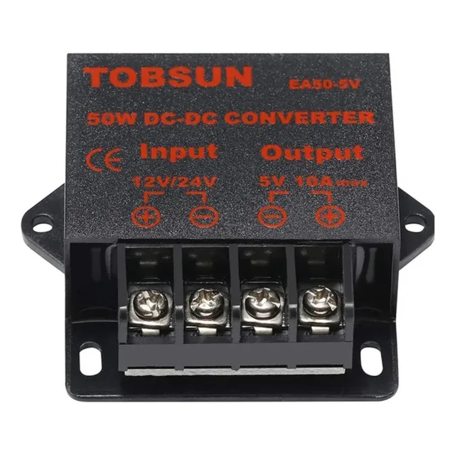 Convertidor De Voltaje Tiras Led 12v/24v A 5v 10a 50w 10 Pza