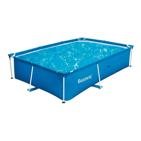 Pileta estructural rectangular Bestway 10471 con capacidad de 1500 litros 1.59x2.28 m