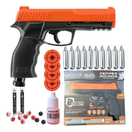 Kit Pistola Protección Hdp 50 Pepper Rounds Xtreme C