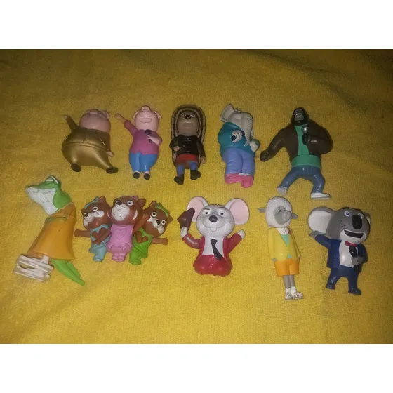 10 Muñecos Figuras De Sing Ven Y Canta (de Uso)