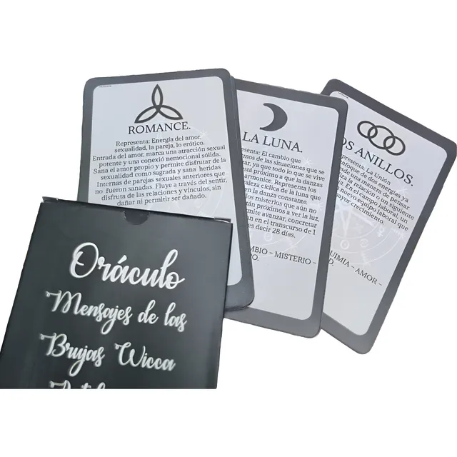 Cartas Oráculo Runas Wicca De Las Brujas + Fichas Runas