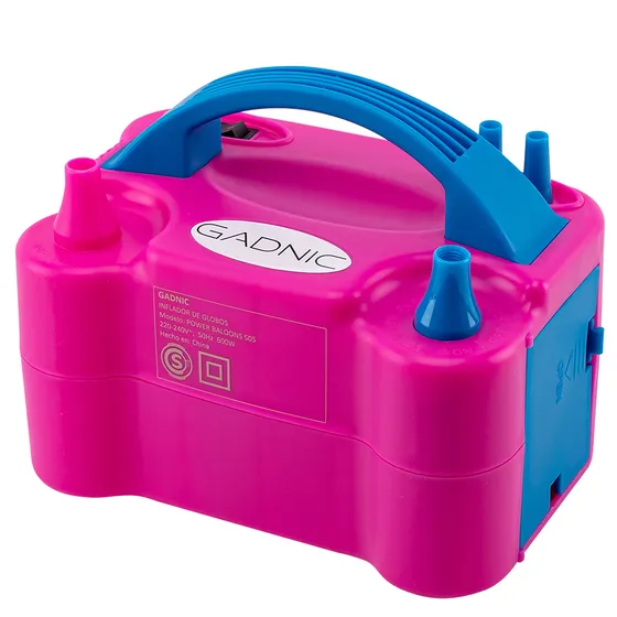 Inflador Eléctrico de Globos Gadnic 600W con 2 Inyectores