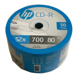 Disco Virgen Cd-r Hp Original Con 50 Piezas Con Logo Disco Virgen Cd-r Hp Original Con 50 Piezas Con Logo