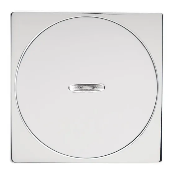 Rejilla Ciega 7x7cm Fp Centro De Piso Fundicion Pacifico