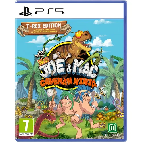 Jogo New Joe & Mac Caveman Ninja T-rex Edition PS4 Física Aventura
