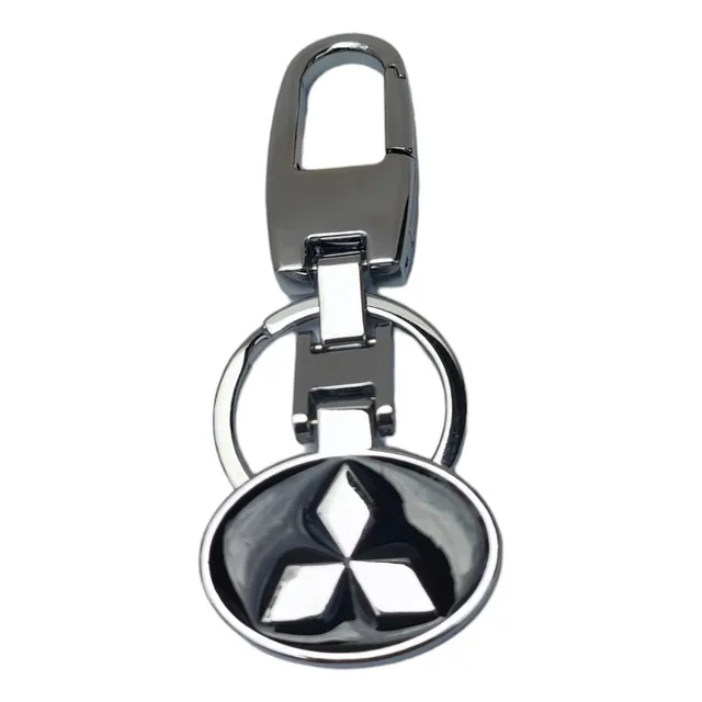 Llavero Con Logo O Emblema De Mitsubishi De Metal