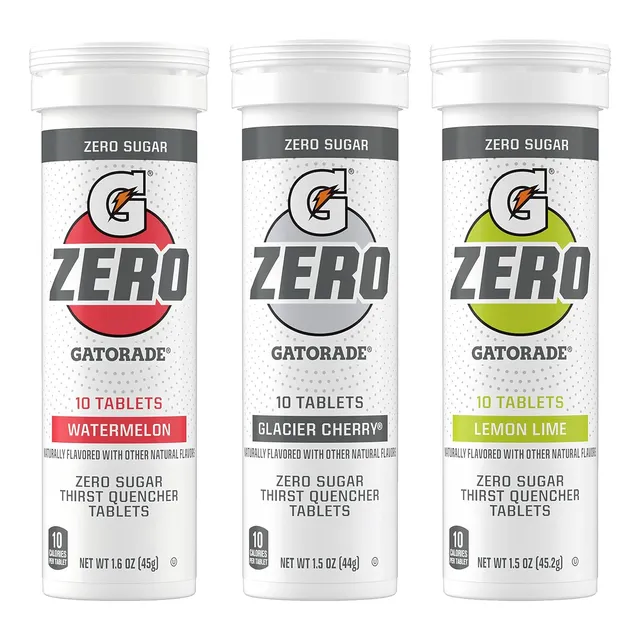 Gatorade Zero Tabletas Efervecentes Varios Sabores