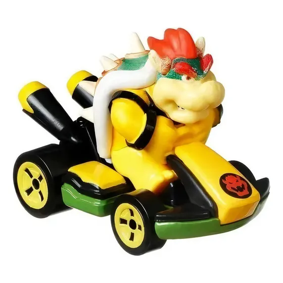 Hot Wheels Mario Kart Bowser Standard Kart Color Verde