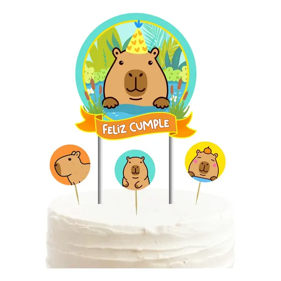 Topper Para Torta Capibara