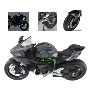 Motocicleta Para Kawaski H2r Miniatura 1:12 Con Sonido Y Luz Motocicleta Para Kawaski H2r Miniatura 1:12 Con Sonido Y Luz