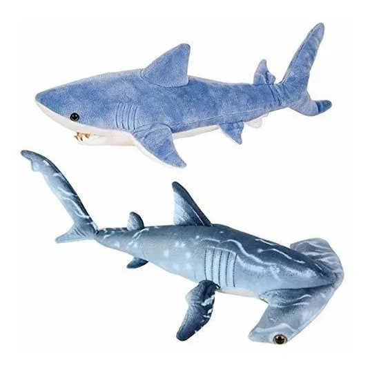Tiburón Relleno Animal Set Tenido 24  Martillo Plano Kzxm3