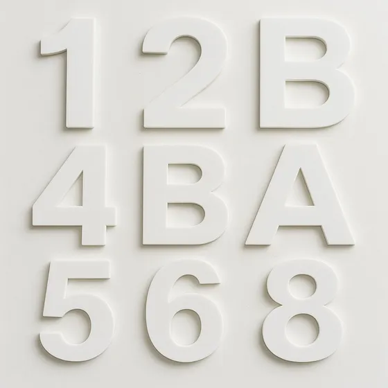 Números Para Fachada Em Acm 12cm Branco Durável E Moderno