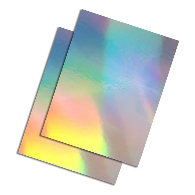 Cartulinas Holograficas Tamaño A4 Paquete De 10