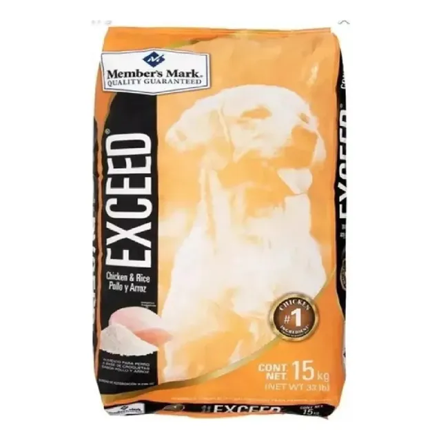 Alimento Perros Adultos Exceed 15 Kg Pollo Y Arroz Croqueta6
