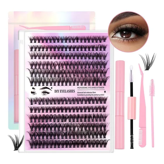 Kit De Extensión De Pestañas Diy 240 Grupos De Pestaña