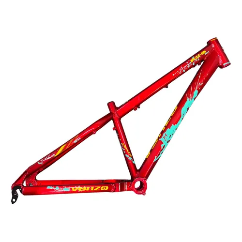 Quadro Vikingx Dirt Jump Tuff X-30 Alumínio - Laranja