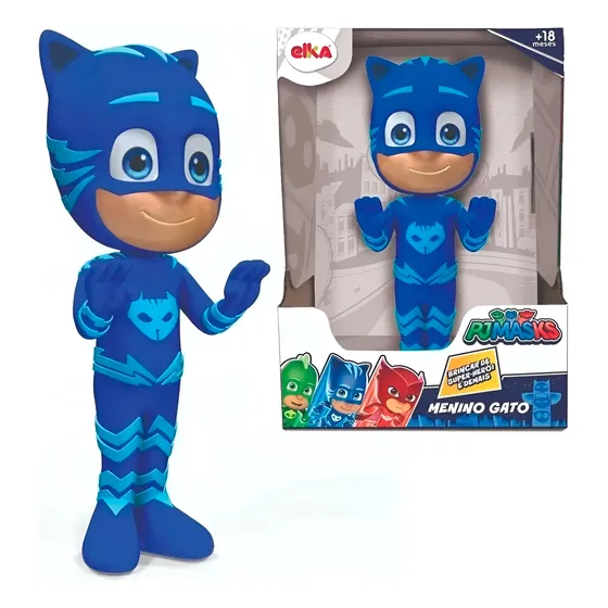 Boneco Menino Gato Boneco Lagartixo Corujita Pj Masks Grande