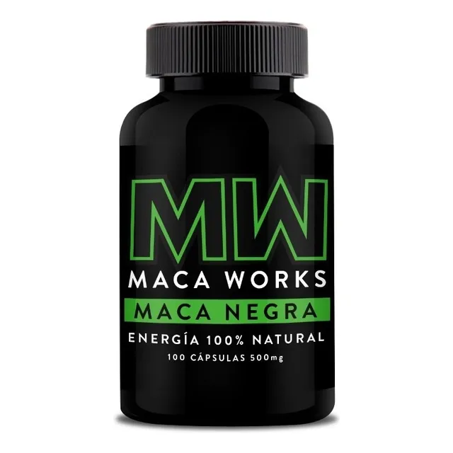 01 Frasco Maca Negra Maca Works 100 Capsulas