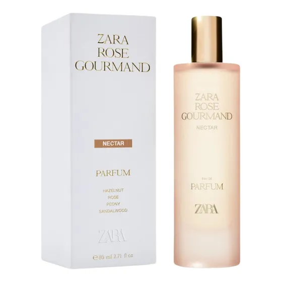 Perfume. Zara Rose Gourmand Nectar. Parfum. 80ml. Para Mujer