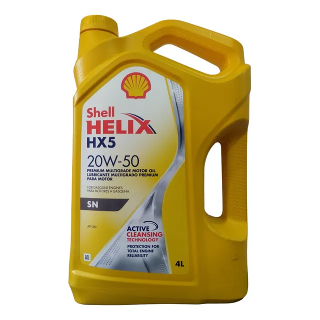 Aceite 20w50 Mineral Shell Helix Hx5 Garrafa 4lts