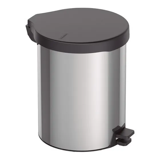 Basurero Inoxidable Con Pedal De 12 Litros Tramontina
