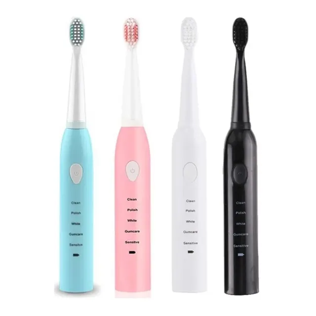 Cepillo Dental Eléctrico 5en1 Base + Cable Usb + 4 Repuestos