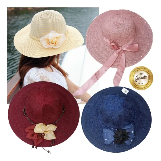 Sombrero Playero Tejido Para Dama Wester Point Talla Única
