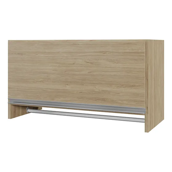 Armário Multiuso Aéreo Cabideiro Grécia Branco - Lyam Decor