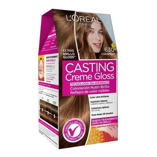 Kit Tinte Casting creme gloss Casting creme gloss tono 630 caramelo 15Vol. para cabello
