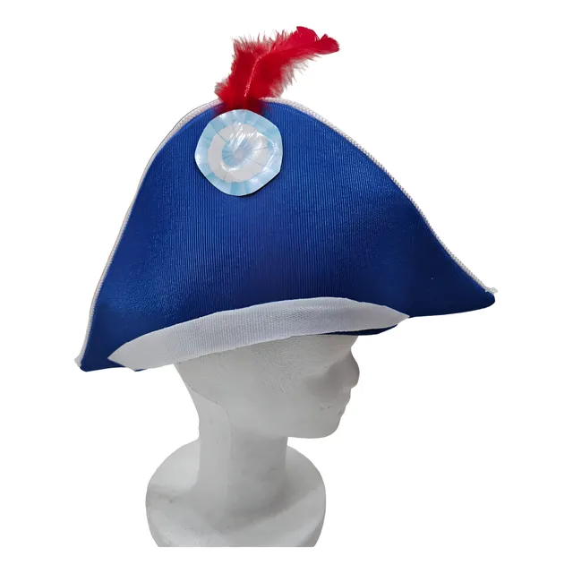 Gorro Patrio Bicornio Galera De Tela X Unidad