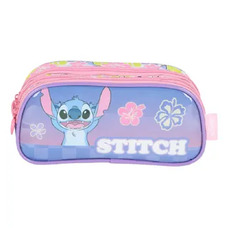 Estojo Triplo Disney Stitch Escolar Infantil Luxcel Cor Violeta-escuro Estojo Triplo Disney Stitch Escolar Infantil Luxcel Cor Violeta-escuro