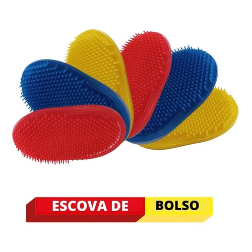 Kit Pente Pata Pata Ou Escova Oval Com 24 Unidades