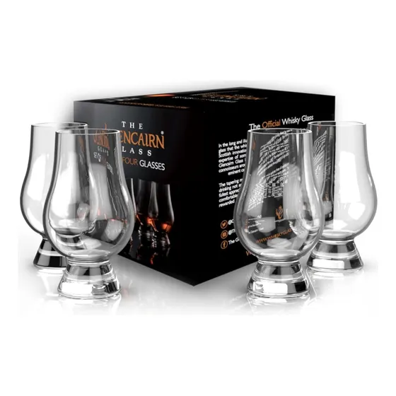 Juego De 4 Vasos De Whisky Glencairn En Caja De Regalo, Paqu