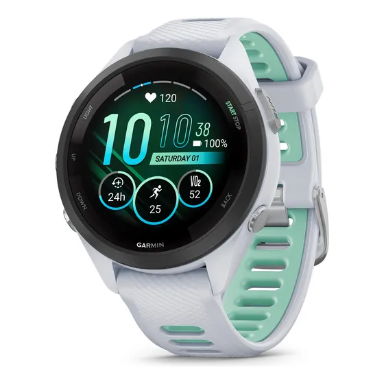 Reloj Garmin Forerunner 265s Music Amoled Blanco 42mm