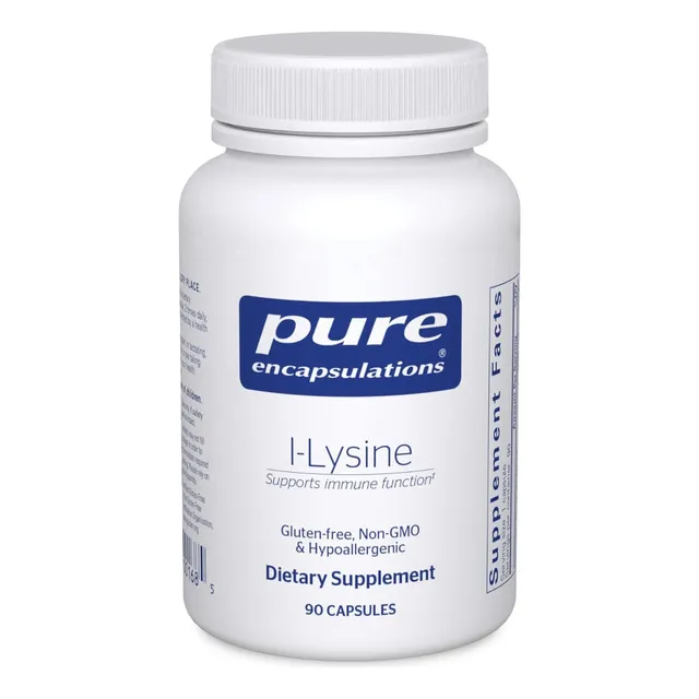 L-lisina Pure Encapsulations 90 Cápsulas Sin Sabor