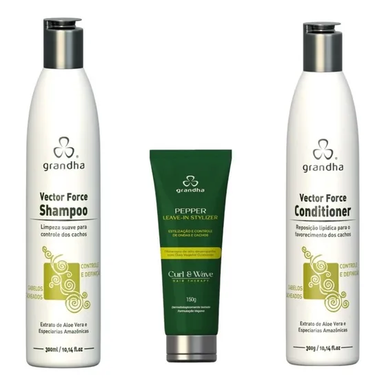 Grandha Curl & Wave Vector Force Cabelos Cacheados E Ondas