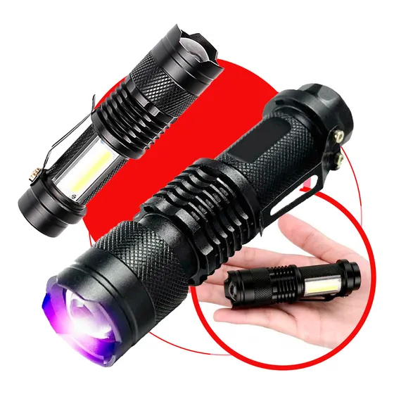 Lanterna Led Uv Branca Detecta Nota Escorpião Cor da luz UltraVioleta Marca Commlite