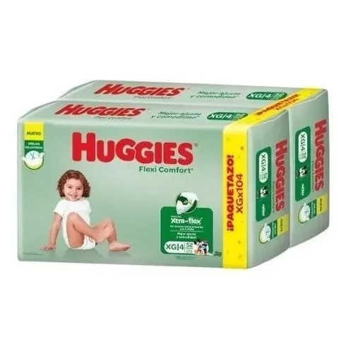Huggies Flexi Comfort Paqueton Sin Costo!! Pañalera Género Sin Género Tamaño Extra Grande (xg