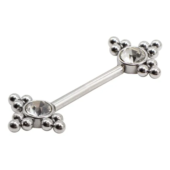 Piercing Para El Pezon Mbbn06  1,6x14x (14g) 1 Und