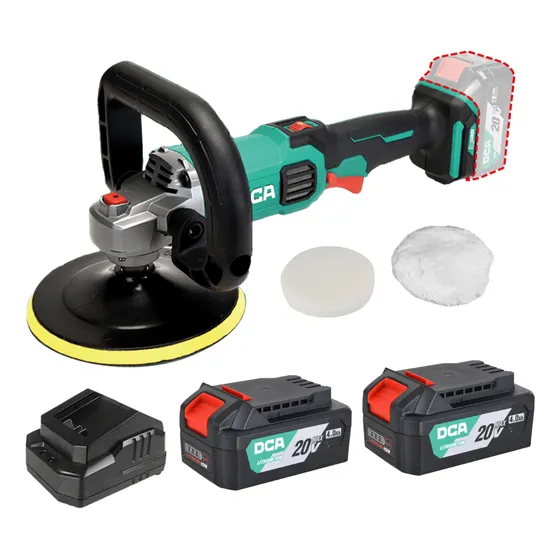 Pulidora 20v Brushless 2x5.0ah 180mm - Adsp02-180bm