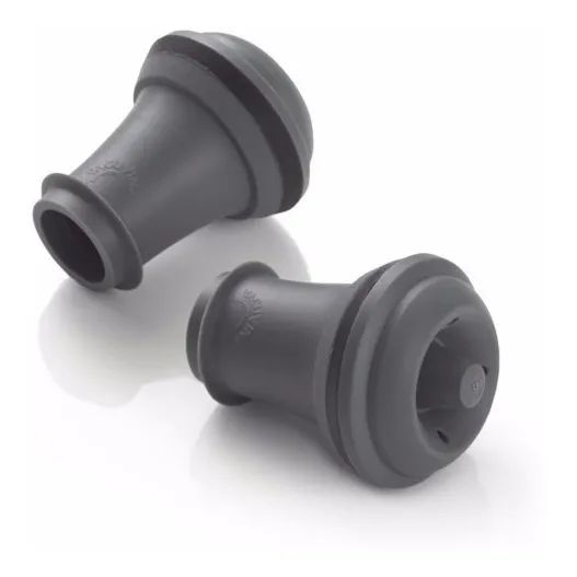 Tapon X2 Repuesto Bomba De Vacio Vino Botella Tapa Vacuvin Color Gris Oscuro
