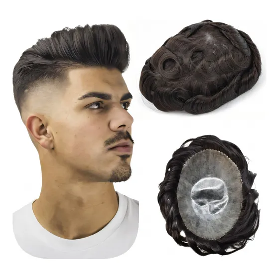 Prótesis Capilar Indetectable Cabello100% Humano Para Hombre