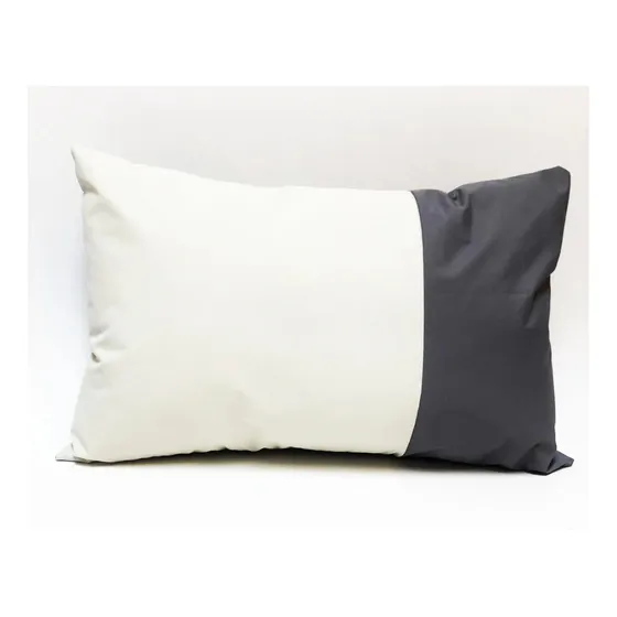 Cojin 50x33cm Impermeable Crudo Gris Ines Johnson Diseño De La Tela Cojines