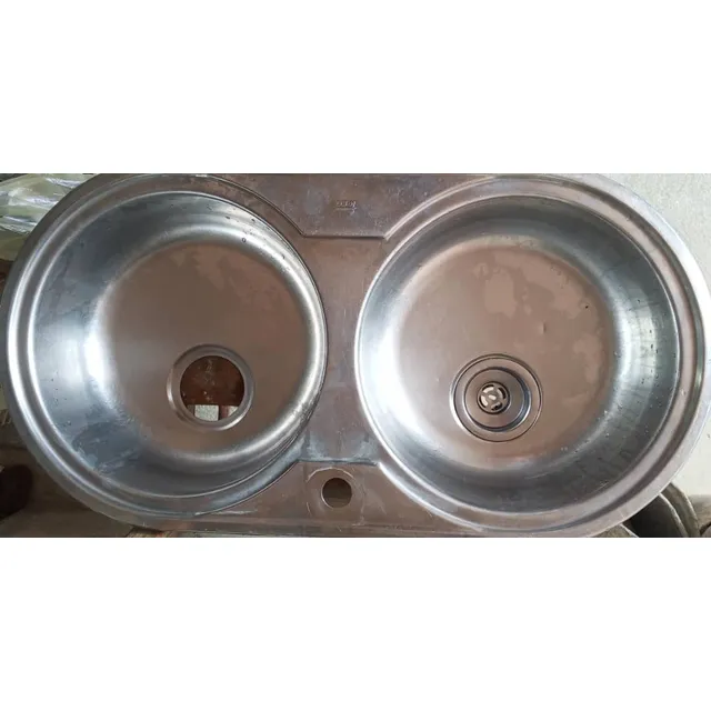 Fregadero Acero Inoxidable Doble Usado Marca Teka